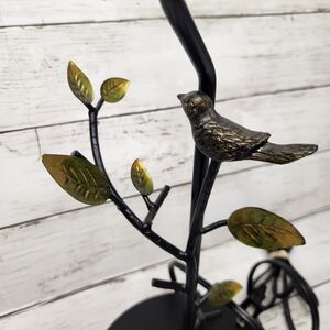 Black and Gold Bird Branch Decor